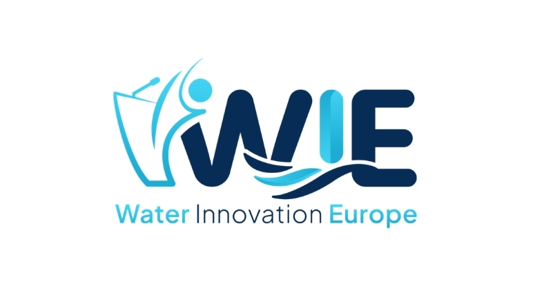 WIE Water Innovation Europe logo on white background